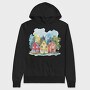 Watercolor Houses 24, Hanorac Oversize Barbati (Unisex)