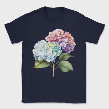 Watercolor Hydrangea Bloom, Tricou Barbati (Unisex)