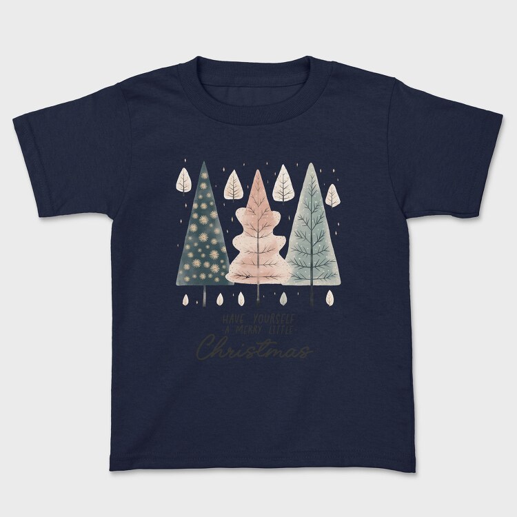 Watercolor Hygge Trees, Tricou Copii