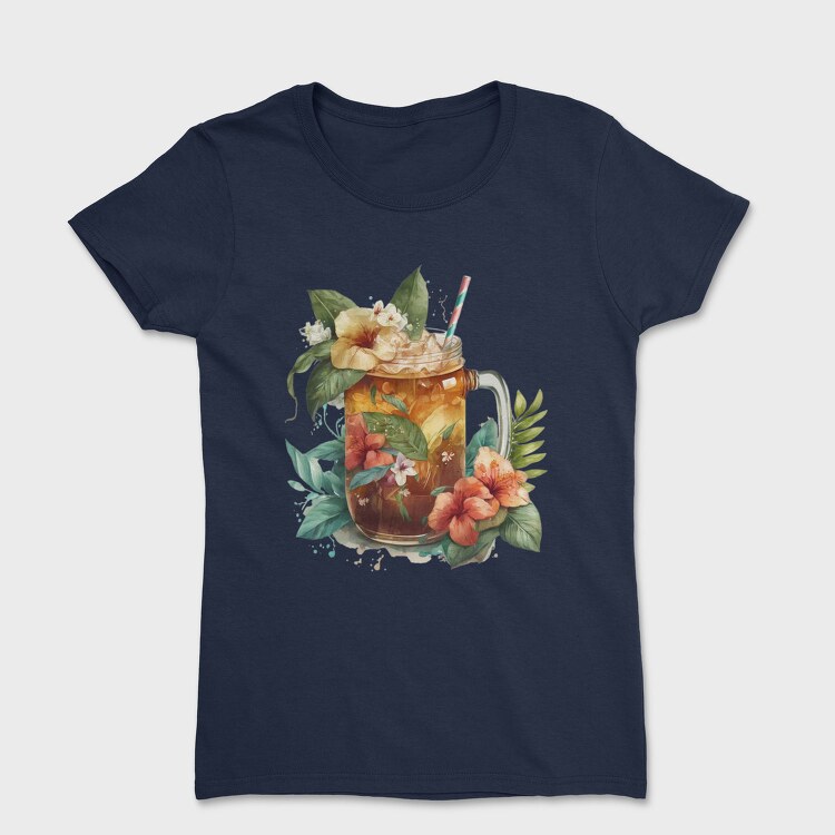 Watercolor Iced Tropical, Tricou Femei