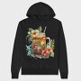 Watercolor Iced Tropical, Hanorac Oversize Barbati (Unisex)