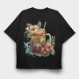 Watercolor Iced Tropical, Tricou Oversize Barbati (Unisex)