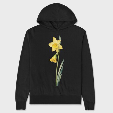 Watercolor Jonquil March, Hanorac Oversize Barbati (Unisex)