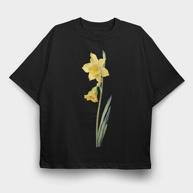 Watercolor Jonquil March, Tricou Oversize Barbati (Unisex)