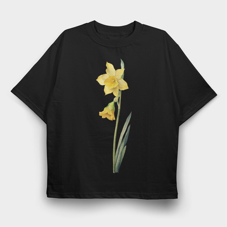 Watercolor Jonquil March, Tricou Oversize Barbati (Unisex)