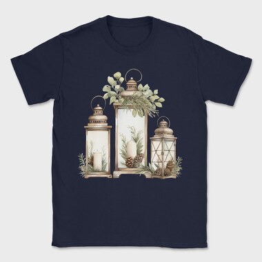 Watercolor Lanterns Christmas, Tricou Barbati (Unisex)
