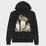 Watercolor Lanterns Christmas, Hanorac Oversize Barbati (Unisex)