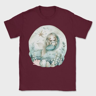 Watercolor Mermaid Ocean, Tricou Barbati (Unisex)