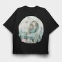 Watercolor Mermaid Ocean, Tricou Oversize Barbati (Unisex)