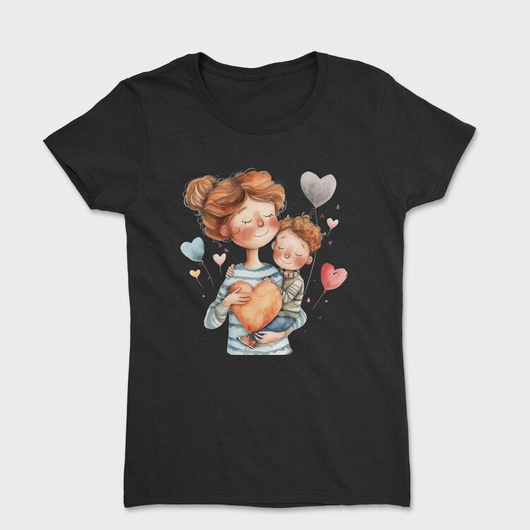 Watercolor Mommy Love, Tricou Femei