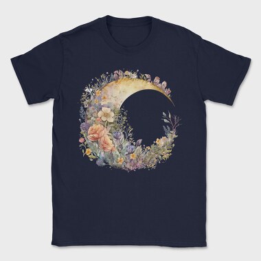 Watercolor Moon Circle, Tricou Barbati (Unisex)