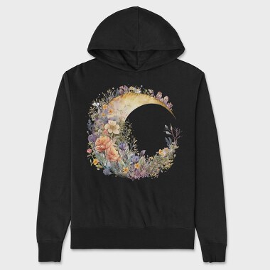 Watercolor Moon Circle, Hanorac Oversize Barbati (Unisex)