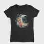 Watercolor Moon Flora, Tricou Femei