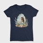 Watercolor Moon Mermaid, Tricou Femei