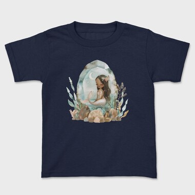 Watercolor Moon Mermaid, Tricou Copii