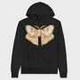 Watercolor Moon Moth, Hanorac Oversize Barbati (Unisex)