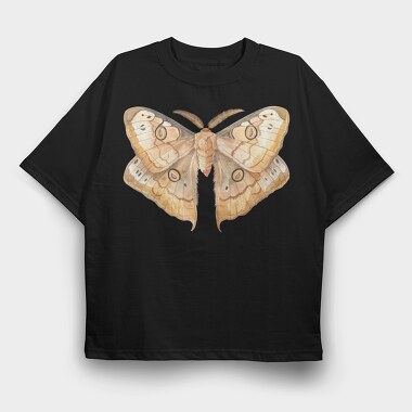 Watercolor Moon Moth, Tricou Oversize Barbati (Unisex)
