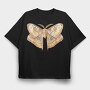 Watercolor Moon Moth, Tricou Oversize Barbati (Unisex)