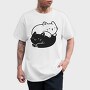Yin Yang Cats Animals, Tricou Barbati (Unisex)