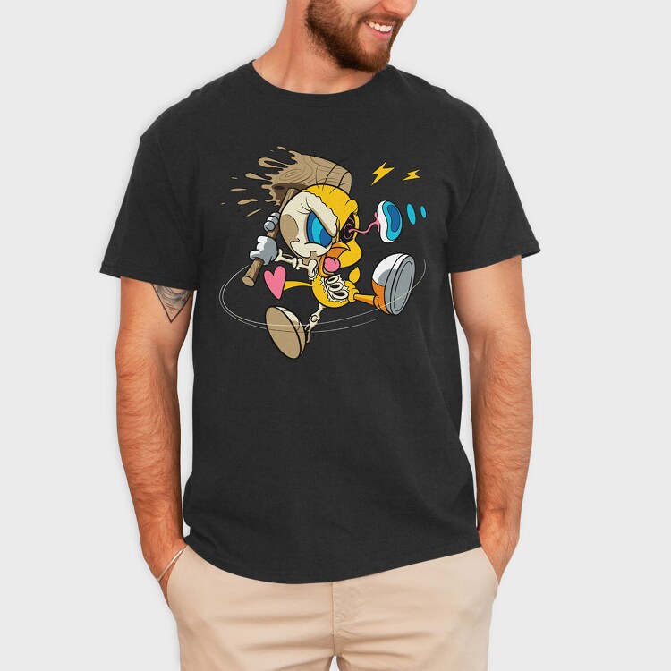 Crazy Tweety, Tricou Barbati (Unisex)