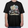 Watercolor Forest Clips, Tricou Oversize Barbati (Unisex)