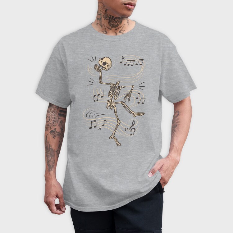 Dancing Skeleton Headless, Tricou Barbati (Unisex)