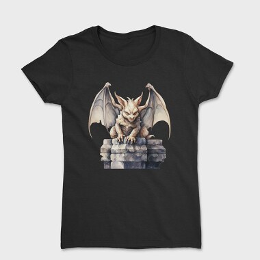 Watercolor Gargoyle Stone, Tricou Femei