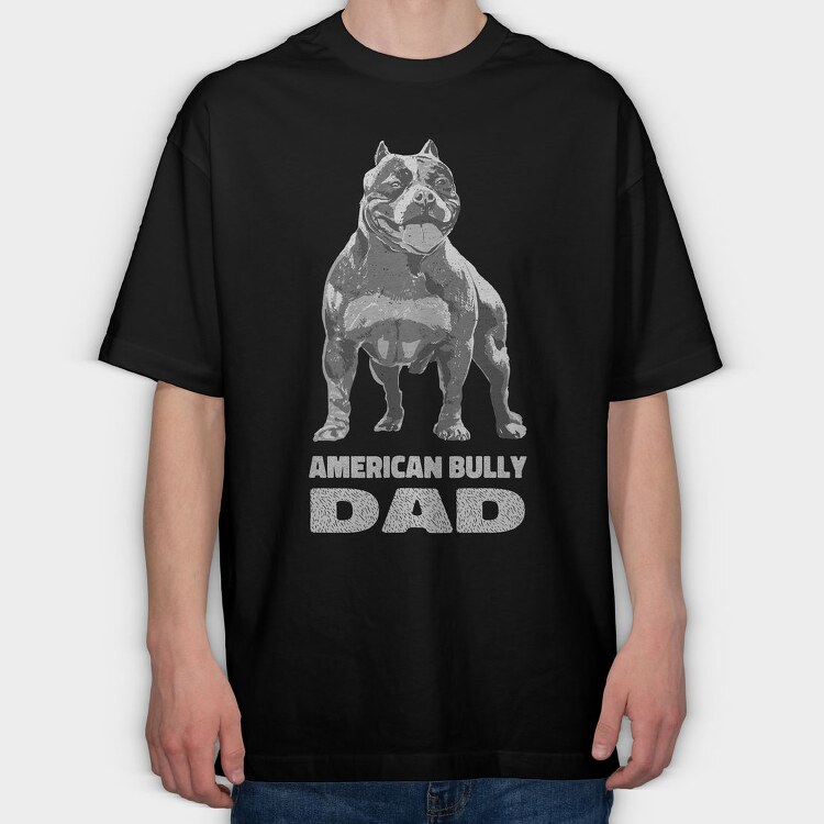 American Bully Dad, Tricou Oversize Barbati (Unisex)