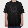Cancer Floral Zodiac Sign, Tricou Oversize Barbati (Unisex)