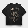 Dancing Skeleton Headless, Tricou Oversize Barbati (Unisex)