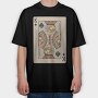 Tiger King Of Spades Card, Tricou Oversize Barbati (Unisex)