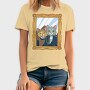 American Gothic Cat Farmer, Tricou Barbati (Unisex)