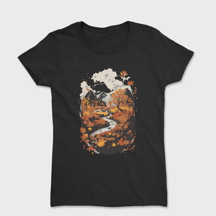 Landscape Autumn, Tricou Femei