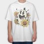 Cute Retro Ghost Halloween Vintage, Tricou Oversize Barbati (Unisex)