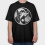 Yin Yang Cats Symbol, Tricou Oversize Barbati (Unisex)