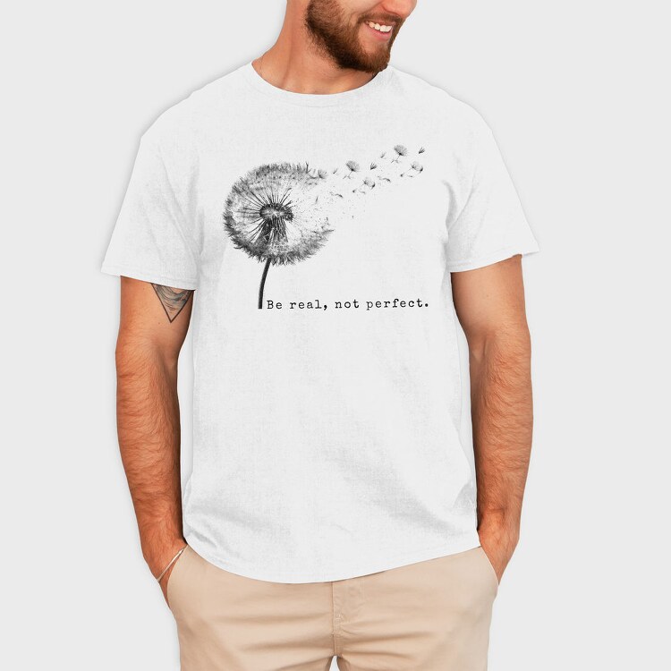 Dandelion With Quote, Tricou Barbati (Unisex)
