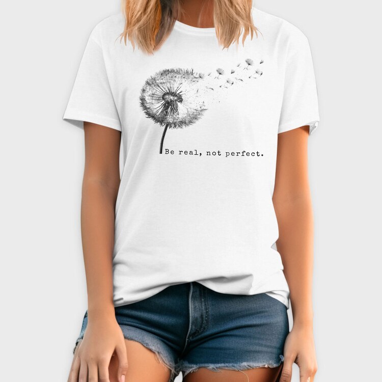 Dandelion With Quote, Tricou Barbati (Unisex)