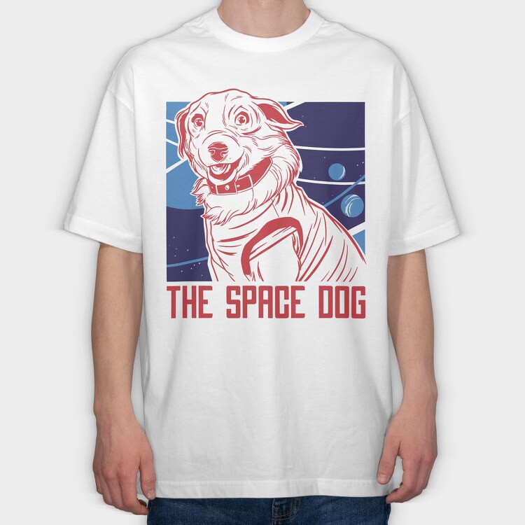 Laika, Tricou Oversize Barbati (Unisex)
