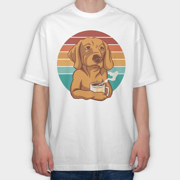 Labrador Coffee, Tricou Oversize Barbati (Unisex)