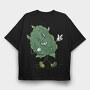 Cannabis Buddy Cartoon, Tricou Oversize Barbati (Unisex)