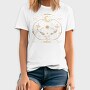 Moon Circle And Wildflowers Stars Sun Planets Tote 10, Tricou Barbati (Unisex)