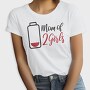 Girl Mom Battery Funny Momo Of Two Girls, Tricou Femei