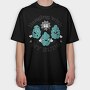 Cannabis Flower Buds, Tricou Oversize Barbati (Unisex)