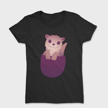 Cute Otter In Pocket, Tricou Femei