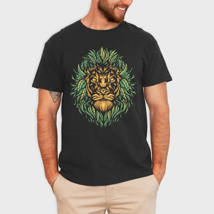 Cannabis Lion Weed, Tricou Barbati (Unisex)