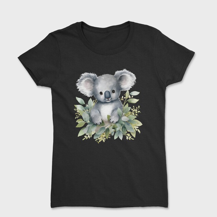 Koala Watercolor, Tricou Femei