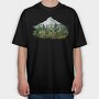 Watercolor Forest Mist, Tricou Oversize Barbati (Unisex)