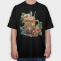 Watercolor Iced Tropical, Tricou Oversize Barbati (Unisex)