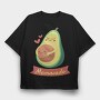 Pregnant Avocado Mama Cado, Tricou Oversize Barbati (Unisex)