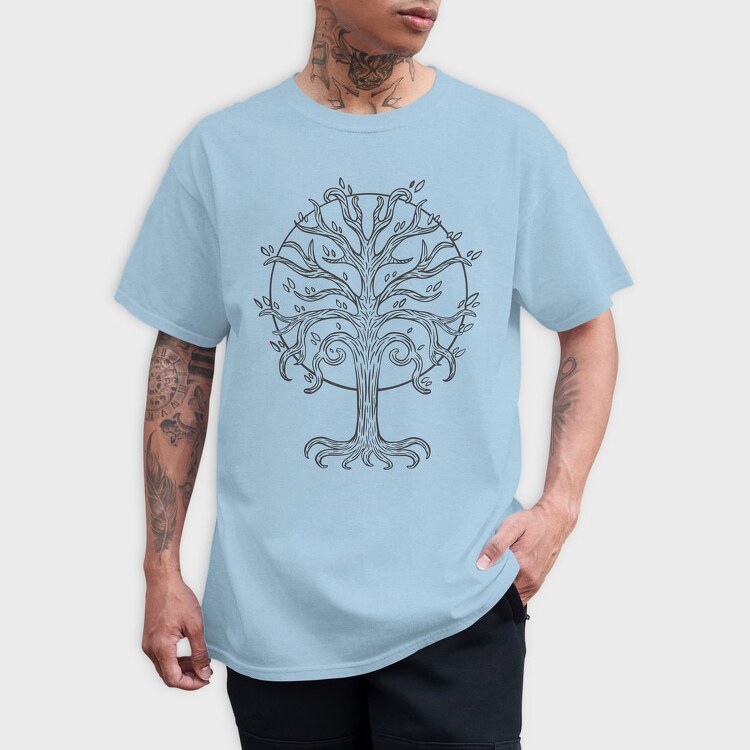 Ancient Magical Tree Nature, Tricou Barbati (Unisex)